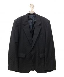 GUCCI（グッチ）の古着「GGウール シングルブレスト ジャケット」｜ネイビー