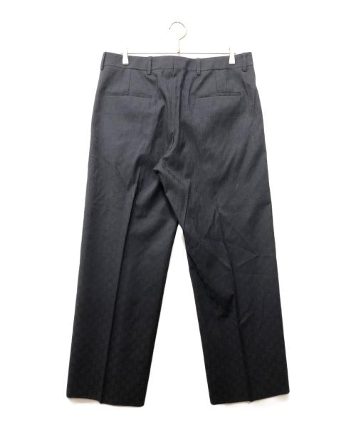 GUCCI（グッチ）GUCCI (グッチ) GGジャガードウール パンツ ネイビー サイズ:SIZE 52の古着・服飾アイテム