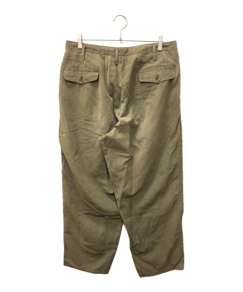 Y's for men（ワイズフォーメン）Y's for men (ワイズフォーメン) コットンリネンパンツ オリーブ サイズ:SIZE Mの古着・服飾アイテム