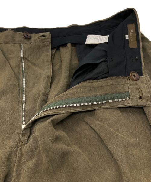 Y's for men（ワイズフォーメン）Y's for men (ワイズフォーメン) コットンリネンパンツ オリーブ サイズ:SIZE Mの古着・服飾アイテム