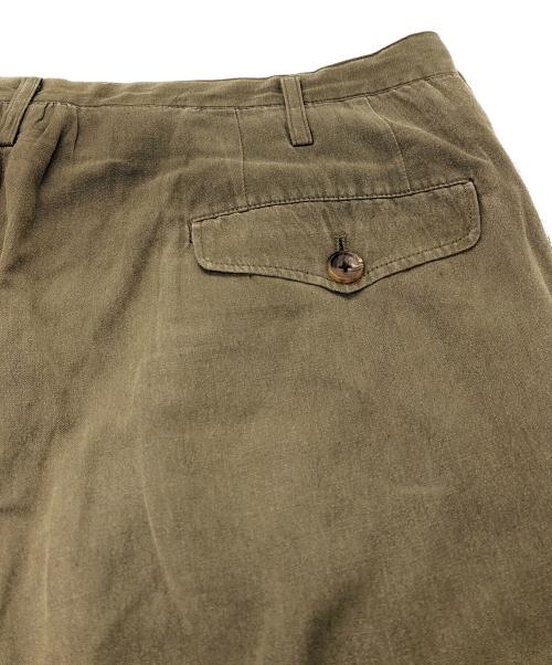 Y's for men（ワイズフォーメン）Y's for men (ワイズフォーメン) コットンリネンパンツ オリーブ サイズ:SIZE Mの古着・服飾アイテム
