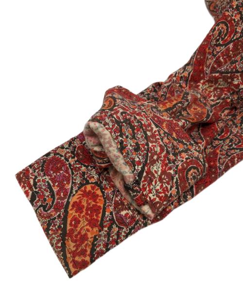 Vivienne Westwood RED LABEL（ヴィヴィアンウエストウッドレッドレーベル）Vivienne Westwood RED LABEL (ヴィヴィアンウエストウッドレッドレーベル) ペイズリー柄アシンメトリーシャツ レッド サイズ:SIZE 2の古着・服飾アイテム