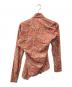 Vivienne Westwood RED LABEL (ヴィヴィアンウエストウッドレッドレーベル) ペイズリー柄アシンメトリーシャツ レッド サイズ:SIZE 2：10000円
