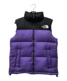 THE NORTH FACE（ザ ノース フェイス）の古着「Nuptse Vest」｜パープル×ブラック