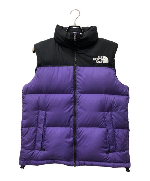 THE NORTH FACE（ザ ノース フェイス）THE NORTH FACE (ザ ノース フェイス) Nuptse Vest パープル×ブラック サイズ:XLの古着・服飾アイテム