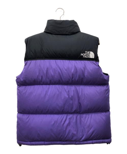 THE NORTH FACE（ザ ノース フェイス）THE NORTH FACE (ザ ノース フェイス) Nuptse Vest パープル×ブラック サイズ:XLの古着・服飾アイテム