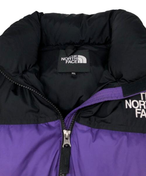 THE NORTH FACE（ザ ノース フェイス）THE NORTH FACE (ザ ノース フェイス) Nuptse Vest パープル×ブラック サイズ:XLの古着・服飾アイテム
