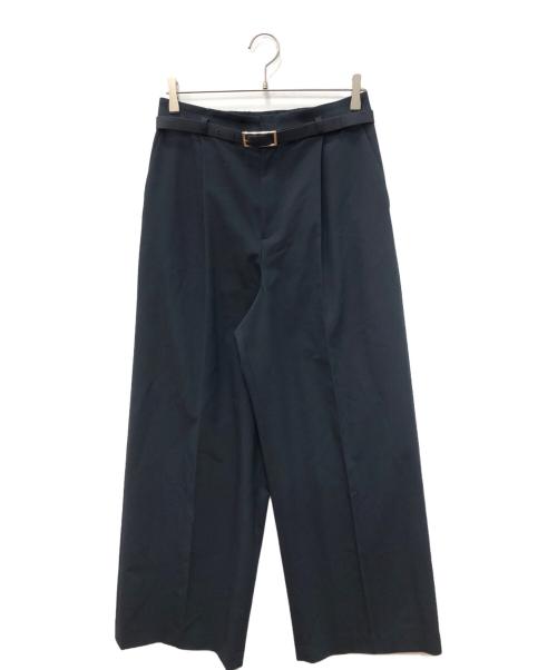ANAYI（アナイ）ANAYI (アナイ) クリアツイルワイドパンツ ネイビー サイズ:SIZE 40の古着・服飾アイテム