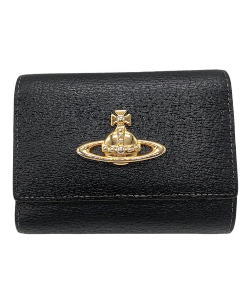 Vivienne Westwood（ヴィヴィアンウエストウッド）Vivienne Westwood (ヴィヴィアンウエストウッド) オーブWホック財布 ブラックの古着・服飾アイテム