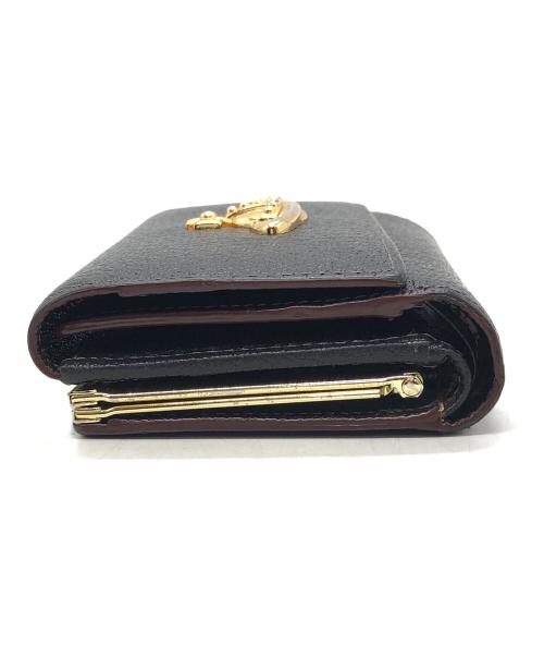 Vivienne Westwood（ヴィヴィアンウエストウッド）Vivienne Westwood (ヴィヴィアンウエストウッド) オーブWホック財布 ブラックの古着・服飾アイテム