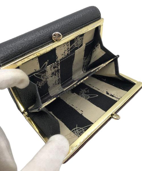 Vivienne Westwood（ヴィヴィアンウエストウッド）Vivienne Westwood (ヴィヴィアンウエストウッド) オーブWホック財布 ブラックの古着・服飾アイテム