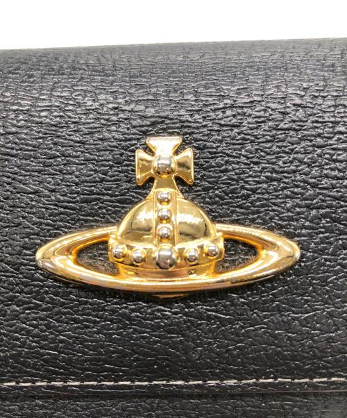 Vivienne Westwood（ヴィヴィアンウエストウッド）Vivienne Westwood (ヴィヴィアンウエストウッド) オーブWホック財布 ブラックの古着・服飾アイテム