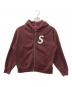 SUPREME（シュプリーム）の古着「S Logo Zip Up Hooded Sweatshirt」｜マルーン