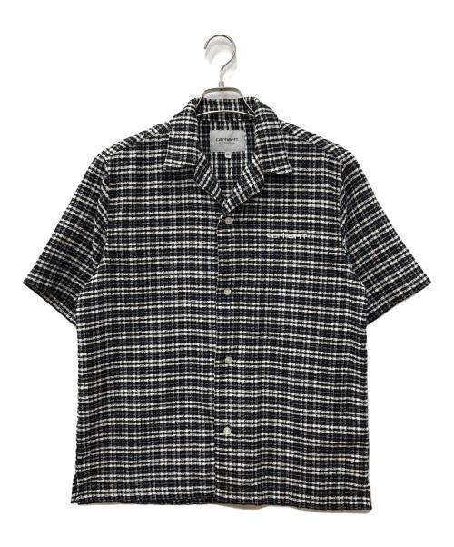CarHartt（カーハート）CarHartt (カーハート) S/S Kander Shirt ブラック×ホワイト サイズ:XSの古着・服飾アイテム