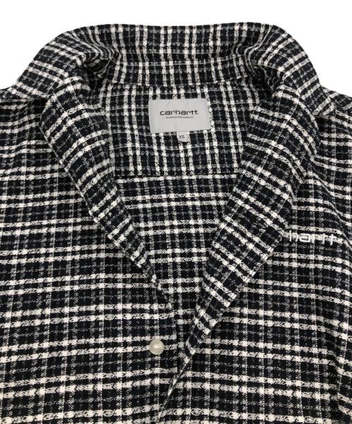 CarHartt（カーハート）CarHartt (カーハート) S/S Kander Shirt ブラック×ホワイト サイズ:XSの古着・服飾アイテム