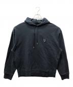 maison kitsuneメゾンキツネ）の古着「ブラック ボールド フォックスヘッド フーディ」｜ブラック