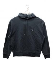 maison kitsune（メゾンキツネ）の古着「ブラック ボールド フォックスヘッド フーディ」｜ブラック
