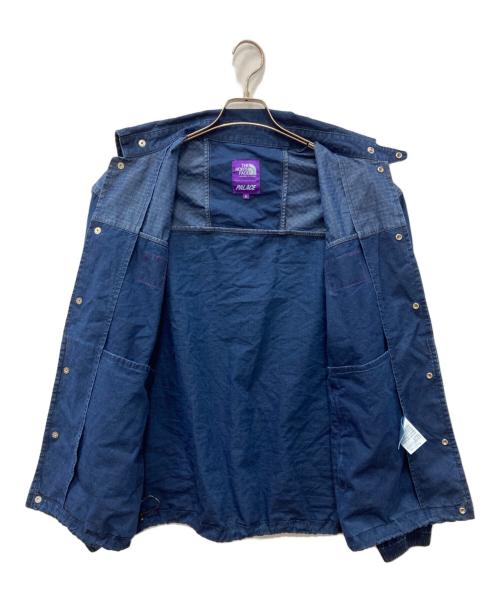 THE NORTHFACE PURPLELABEL（ザ・ノースフェイス パープルレーベル）THE NORTHFACE PURPLELABEL (ザ・ノースフェイス パープルレーベル) PALACE (パレス) Indigo Ripstop Coach Jacket インディゴ サイズ:Mの古着・服飾アイテム