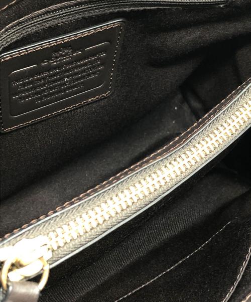 COACH（コーチ）COACH (コーチ) ミネッタパイソン型押し2WAYバッグ ベージュの古着・服飾アイテム