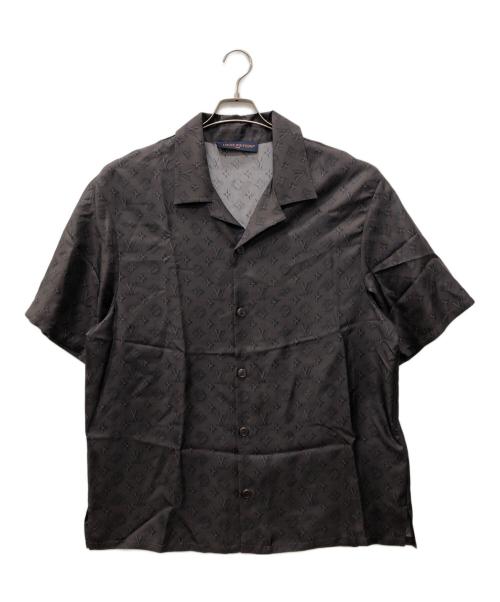 LOUIS VUITTON（ルイ ヴィトン）LOUIS VUITTON (ルイ ヴィトン) モノグラムオープンカラーシルクシャツ サイズ:Lの古着・服飾アイテム