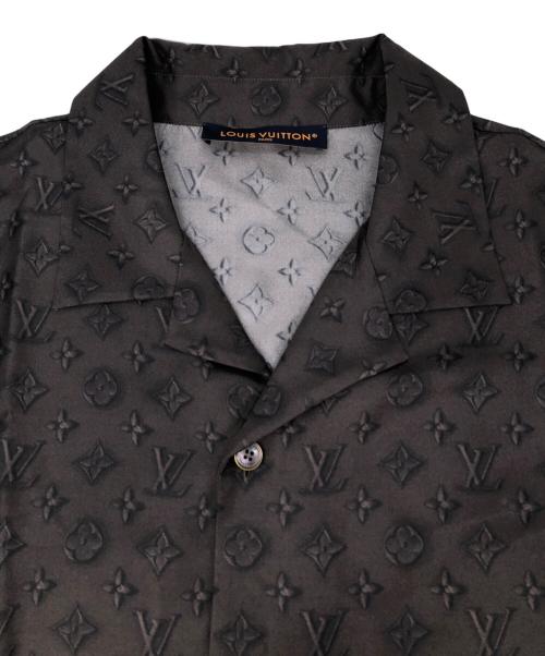 LOUIS VUITTON（ルイ ヴィトン）LOUIS VUITTON (ルイ ヴィトン) モノグラムオープンカラーシルクシャツ サイズ:Lの古着・服飾アイテム