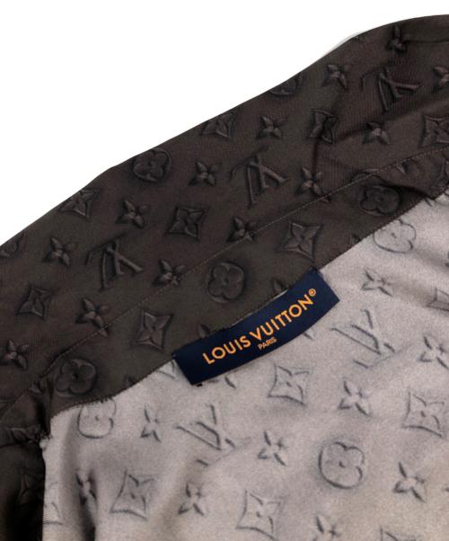 LOUIS VUITTON（ルイ ヴィトン）LOUIS VUITTON (ルイ ヴィトン) モノグラムオープンカラーシルクシャツ サイズ:Lの古着・服飾アイテム