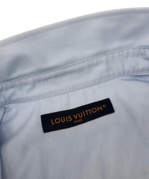 LOUIS VUITTON（ルイ ヴィトン）LOUIS VUITTON (ルイ ヴィトン) モノグラムプリントロングスリーブシャツ ブルー サイズ:Lの古着・服飾アイテム
