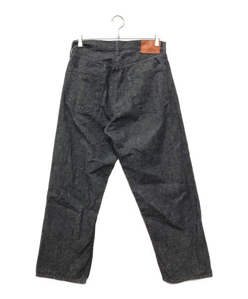 gold（ゴールド）gold (ゴールド) RECYCLED WASTE SUVIN COTTON YARN 11.5oz. DENIM 5POCKET WIDE PANTS WW II MODEL ブラック サイズ:SIZE Sの古着・服飾アイテム