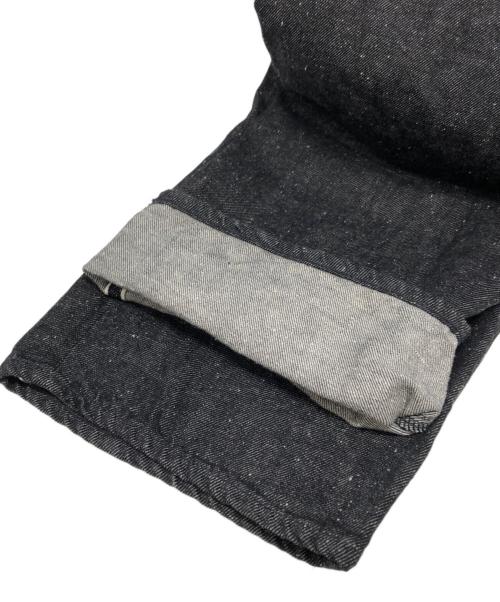 gold（ゴールド）gold (ゴールド) RECYCLED WASTE SUVIN COTTON YARN 11.5oz. DENIM 5POCKET WIDE PANTS WW II MODEL ブラック サイズ:SIZE Sの古着・服飾アイテム