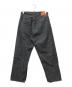 gold (ゴールド) RECYCLED WASTE SUVIN COTTON YARN 11.5oz. DENIM 5POCKET WIDE PANTS WW II MODEL ブラック サイズ:SIZE S：15000円