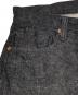 中古・古着 gold (ゴールド) RECYCLED WASTE SUVIN COTTON YARN 11.5oz. DENIM 5POCKET WIDE PANTS WW II MODEL ブラック サイズ:SIZE S：15000円