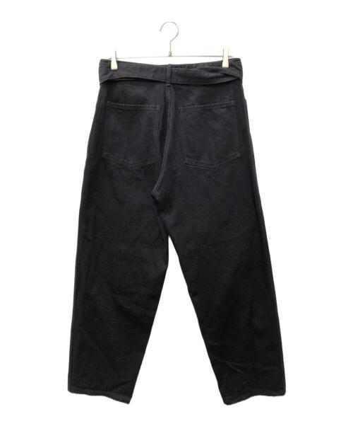 COMOLI（コモリ）COMOLI (コモリ) ベルテッドパンツ ブラック サイズ:SIZE 1の古着・服飾アイテム