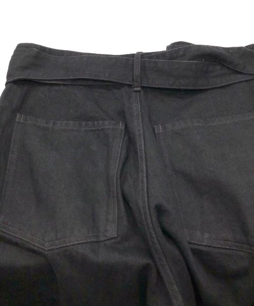 COMOLI（コモリ）COMOLI (コモリ) ベルテッドパンツ ブラック サイズ:SIZE 1の古着・服飾アイテム