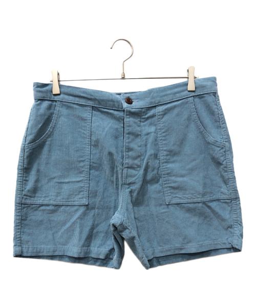 BIRDWELL（バードウェル）BIRDWELL (バードウェル) CORDUROY SHORTS ブルー サイズ:SIZE 33の古着・服飾アイテム
