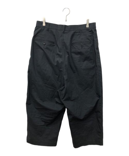 COMME des GARCONS HOMME（コムデギャルソン オム）COMME des GARCONS HOMME (コムデギャルソン オム) コットン2タックワイドパンツ ブラック サイズ:SIZE Mの古着・服飾アイテム