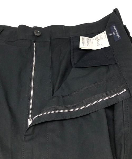 COMME des GARCONS HOMME（コムデギャルソン オム）COMME des GARCONS HOMME (コムデギャルソン オム) コットン2タックワイドパンツ ブラック サイズ:SIZE Mの古着・服飾アイテム