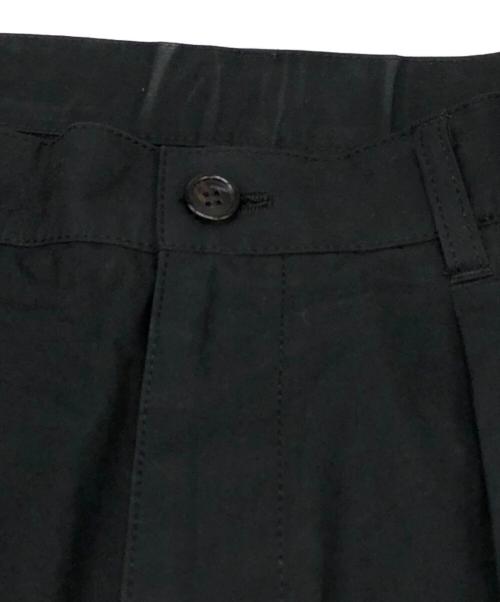 COMME des GARCONS HOMME（コムデギャルソン オム）COMME des GARCONS HOMME (コムデギャルソン オム) コットン2タックワイドパンツ ブラック サイズ:SIZE Mの古着・服飾アイテム