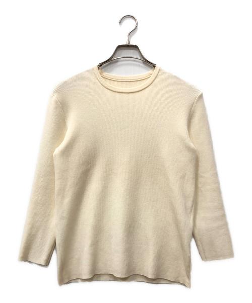MUSE de Deuxieme Classe（ミューズ ドゥーズィエム クラス）MUSE de Deuxieme Classe (ミューズ ドゥーズィエム クラス) WONDER RIB クルーネックニット アイボリー サイズ:FREEの古着・服飾アイテム