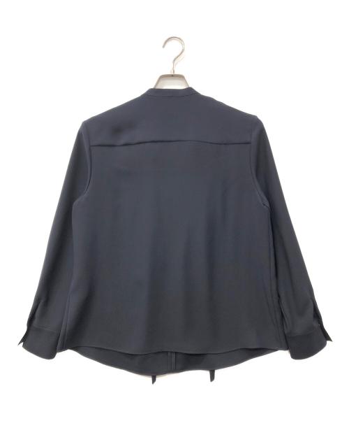 theory luxe（セオリーリュクス）theory luxe (セオリーリュクス) ピンタックボウタイブラウス ネイビー サイズ:SIZE 40の古着・服飾アイテム