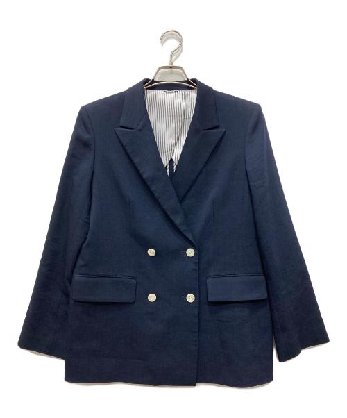 ANAYI（アナイ）ANAYI (アナイ) オックスストレッチダブルジャケットセットアップ ネイビー サイズ:40の古着・服飾アイテム