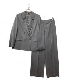 theory luxe（セオリーリュクス）の古着「SUAVE SAXONY HANSEN ダブルブレストセットアップ」｜グレー