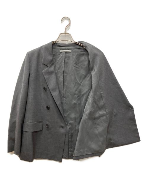 theory luxe（セオリーリュクス）theory luxe (セオリーリュクス) SUAVE SAXONY HANSEN ダブルブレストセットアップ グレー サイズ:42の古着・服飾アイテム