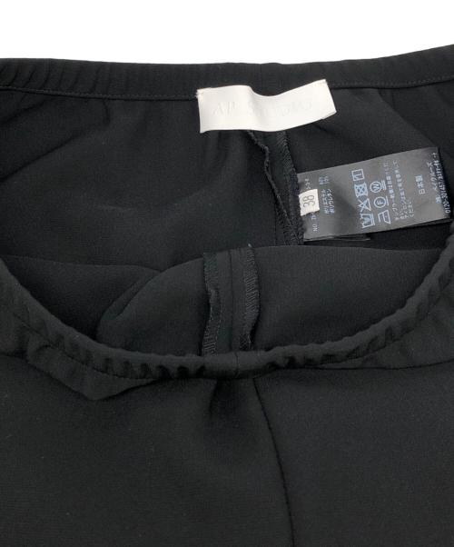 AP STUDIO（エーピーストゥディオ）AP STUDIO (エーピーストゥディオ) エラスティックパンツ ブラック サイズ:SIZE 38の古着・服飾アイテム