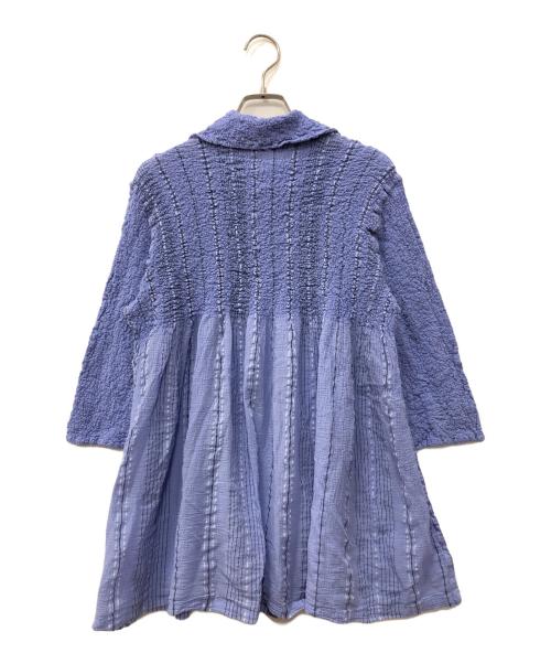 me ISSEY MIYAKE（ミーイッセイ ミヤケ）me ISSEY MIYAKE (ミーイッセイ ミヤケ) SHIRT STRIPE CAULIFLOWER ブルー サイズ:FREEの古着・服飾アイテム