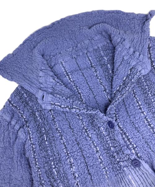 me ISSEY MIYAKE（ミーイッセイ ミヤケ）me ISSEY MIYAKE (ミーイッセイ ミヤケ) SHIRT STRIPE CAULIFLOWER ブルー サイズ:FREEの古着・服飾アイテム