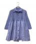 me ISSEY MIYAKE（ミーイッセイ ミヤケ）の古着「SHIRT STRIPE CAULIFLOWER」｜ブルー