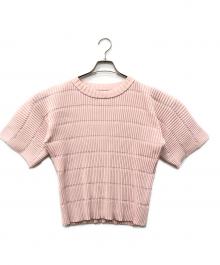 PLEATS PLEASE（プリーツプリーズ）の古着「JIGGLY KNIT」｜ピンク