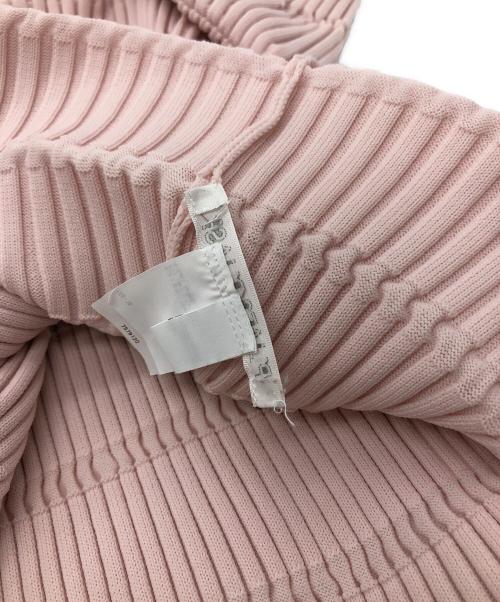 PLEATS PLEASE（プリーツプリーズ）PLEATS PLEASE (プリーツプリーズ) JIGGLY KNIT ピンク サイズ:FREEの古着・服飾アイテム