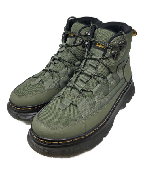 Dr.Martens（ドクターマーチン）Dr.Martens (ドクターマーチン) BOURY LEATHER CASUAL BOOTS グリーン サイズ:UK8の古着・服飾アイテム