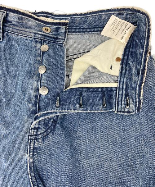Acne studios（アクネ ストゥディオズ）ACNE STUDIOS (アクネ ストゥディオズ) フリンジワイドデニムパンツ ブルー サイズ:34の古着・服飾アイテム